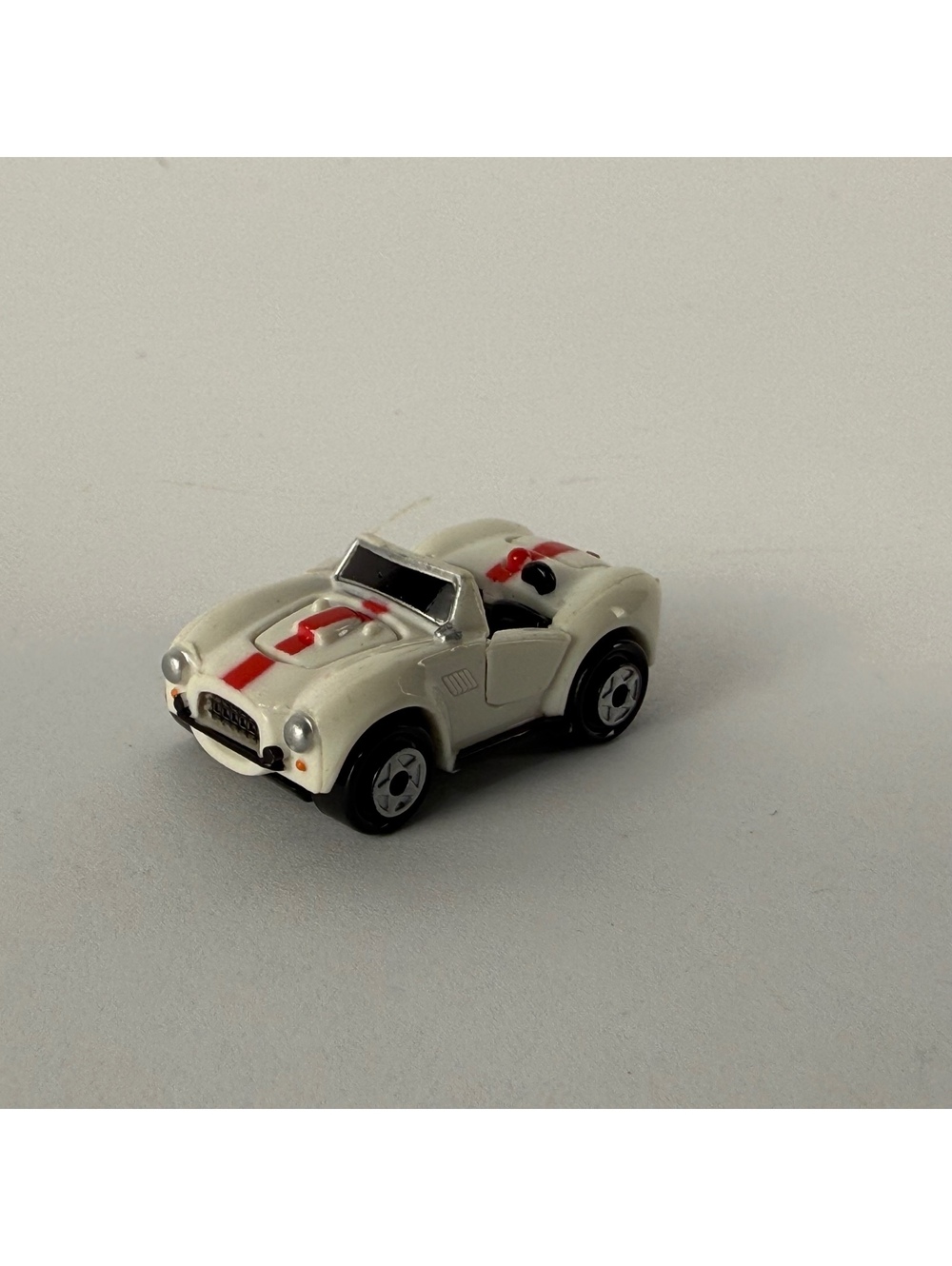 Micro Machines Shelby Cobra White with Red Stripe Deluxe